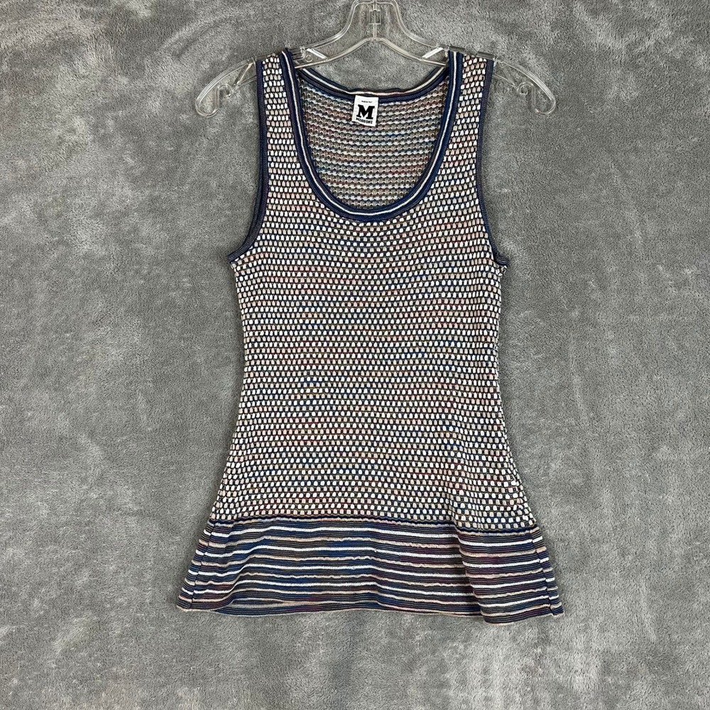 Vintage Missoni Tank Top Womens 10 Made In Italy Multi Pattern Euro‎ Vacation